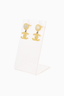 Pre-Loved Chanel™ Gold-Tone Crystal CC Drop Earrings