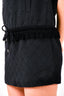 Pre-loved Chanel™ Black Cotton Terry Cloth Dress Size 38