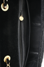 Pre-loved Chanel™ Black Velvet Chevron Quilted Jumbo XL Maxi Flap