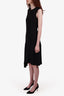 Proenza Schouler Black Asymmetrical Hem Dress Size M