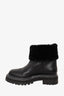 Proenza Schouler Black Shearling Lug Sole Ankle Boot Size 39