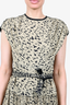 Proenza Schouler Black/Beige Printed Maxi Dress Size 4