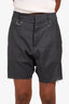 R13 Grey Wool Distressed Shorts Size 26