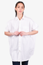 R13 White Oversize Boxy Button Up Shirt Size XXS