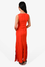 Rachel Comey Orange Fringe Sleeveless Dress Est. Size S
