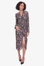 Rag & Bone Amber Floral-Print Crepe De Chine Midi Dress Size 2