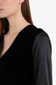 Rag & Bone Black Silk/Velvet V-Neck Long-Sleeve Dress Size XS