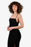 Reformation Black Sleeveless Ruched Maxi Dress Size 6