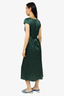 Reformation Green Silk Floral Print Kaye Dress Size 4