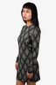 Reiss Black/Gold Lurex Knit Sweater Dress Size M
