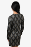 Reiss Black/Gold Lurex Knit Sweater Dress Size M