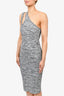 Remain Black/Grey Knit Sleeveless Midi Dress Size 40
