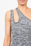 Remain Black/Grey Knit Sleeveless Midi Dress Size 40