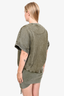 Retrofete Green Acid Wash Cotton Sweatshirt Dress Size XS