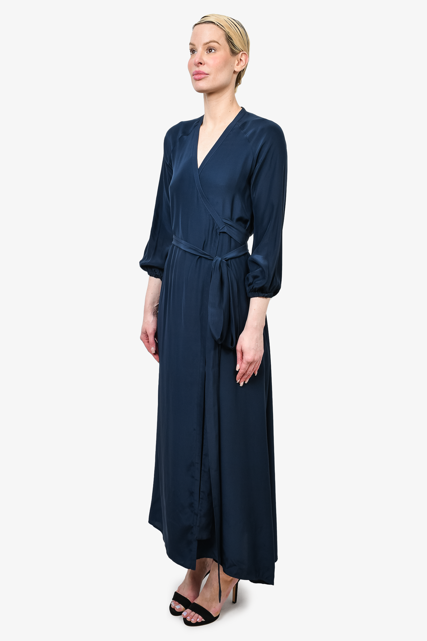 rhode resort wrap dress Rhode Resort Wrap Dress S 6 Women's Casual Printed Boho Flared Maxi NEW 34931