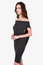 Rick Owens Grey Wool Sleeveless Dress Size S