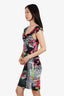 Roberto Cavalli Black/Multicolour Printed Dress Size 42