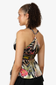 Roberto Cavalli Black/Multicolour Silk Printed Tank Top Size 4