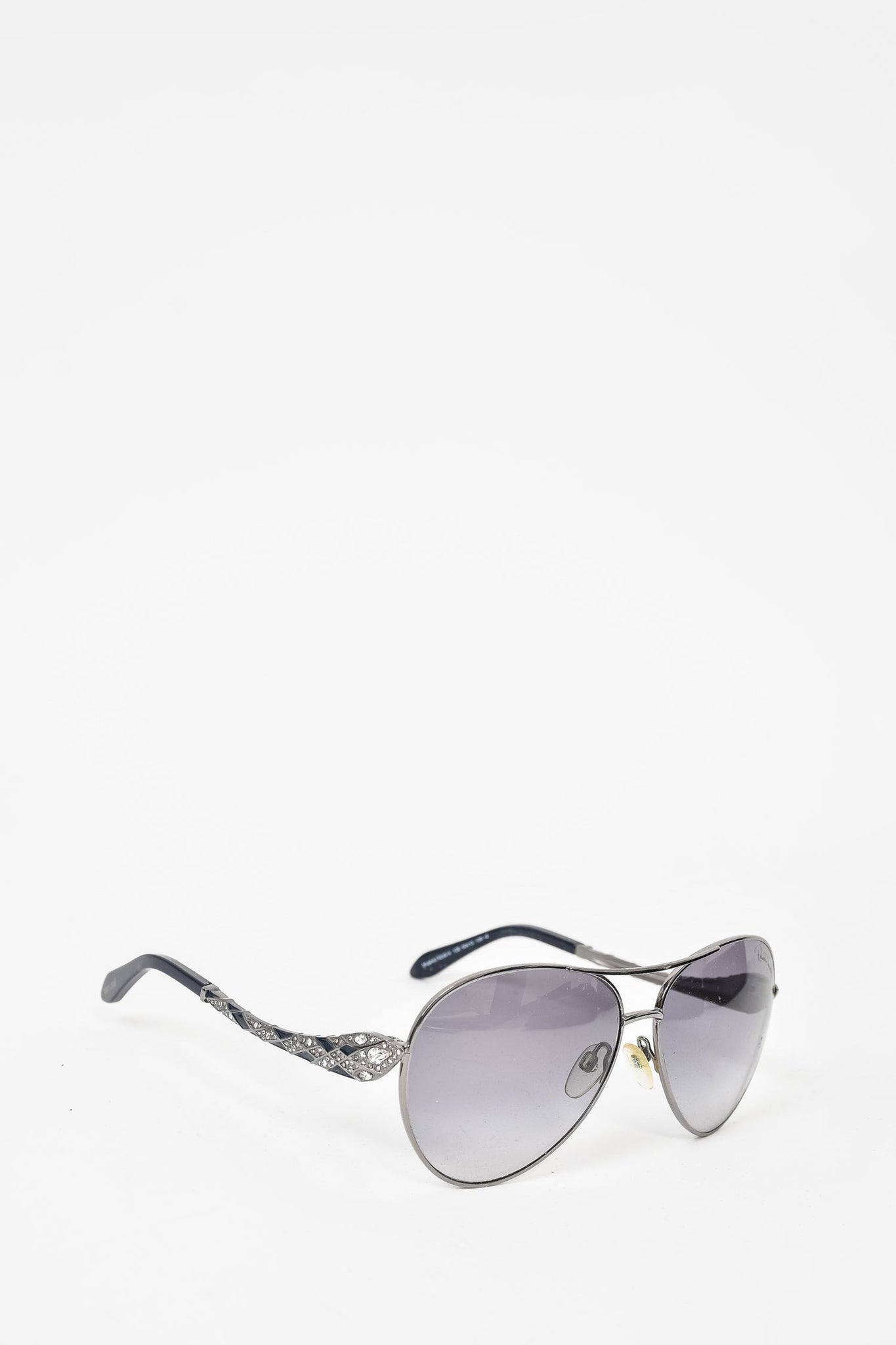Roberto Cavalli Navy 'Muphrid' Sunglasses With Gem Detailing