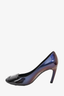 Roger Vivier Midnight Blue Patent Square Buckle Heels Size 36.5