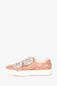 Roger Vivier Pink Velvet Sneakers Size 35.5