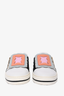 Roger Vivier White/Peach Leather Slip On Sneakers Size 36.5