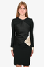 Roland Mouret Black/White Geometric Cut Dress Size 4
