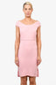 Roland Mouret Pink Sleeveless Midi Dress Size 10
