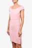 Roland Mouret Pink Sleeveless Midi Dress Size 10