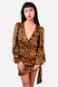 Ronny Kobo Leopard Printed Mini Dress Size XS