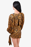 Ronny Kobo Leopard Printed Mini Dress Size XS