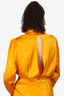 Ronny Kobo Yellow Leopard Print Silk Dress Size M