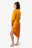 Ronny Kobo Yellow Leopard Print Silk Dress Size M