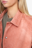 Roseanna Salmon Washed Denim Long-Sleeve Jacket Size 40