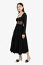 Rosie Assoulin Black Mesh One Shoulder Dress Size 2