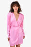 Rotate Birger Christensen Pink Shoulder Pad Mini Dress Size 34