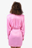 Rotate Birger Christensen Pink Shoulder Pad Mini Dress Size 34