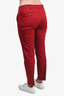 'S Max Mara Red Cotton Trousers Size 4