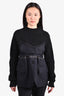 Sacai 2022 Black/Navy Wool Blazer Detail Sweater Size M