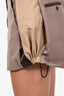 Sacai Brown Wool/Cotton/Nylon Panel Shorts Size 3