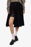 Sacai Luck Black Pleated Midi Skirt Size 1