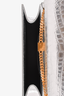 Saint Laurent 2015 Silver Croc Embossed Leather Medium Kate Crossbody