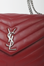 Saint Laurent 2017 Burgundy Leather Medium 'Loulou' Bag