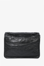 Saint Laurent 2019 Black Crinkled Leather 'Niki' Medium Crossbody Bag