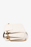 Saint Laurent 2023 Cream Leather Mini Nolita Bag