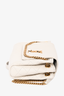 Saint Laurent 2023 Cream Leather Mini Nolita Bag