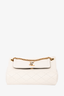 Saint Laurent 2023 Cream Leather Mini Nolita Bag