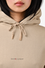 Saint Laurent Beige Cotton Logo Hoodie Size M
