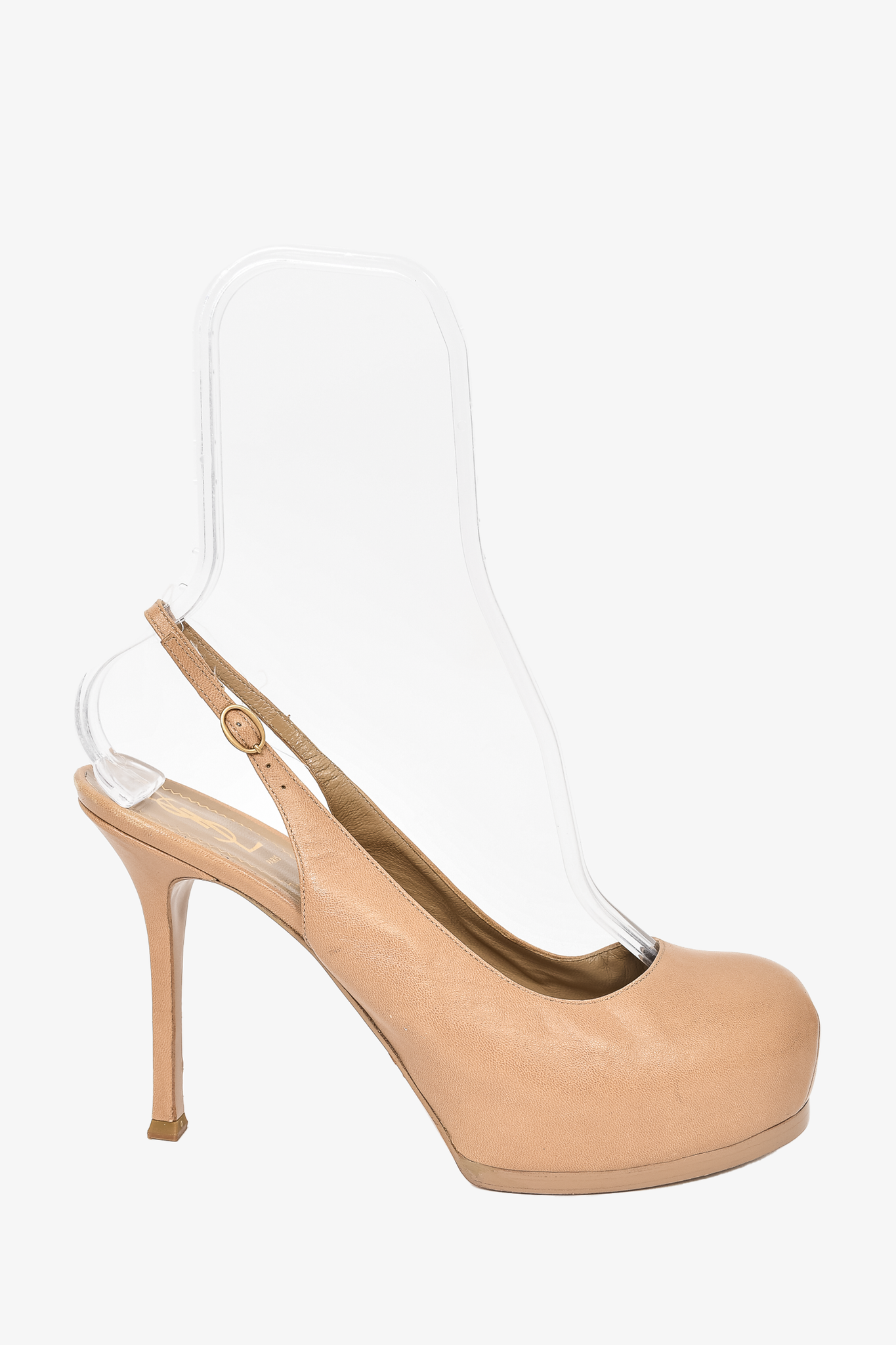 Beige sales platform heels