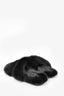 Saint Laurent Black Faux Fur Slides Size 36